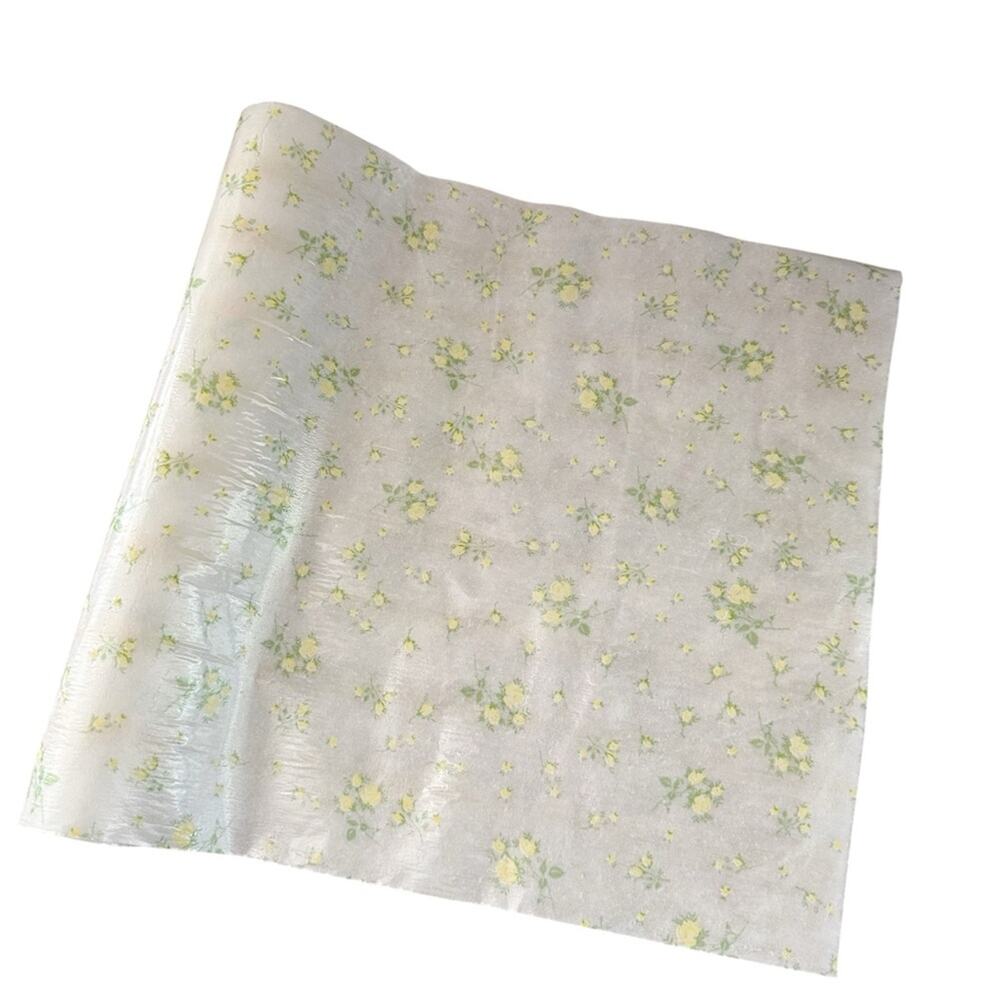 Polyfab Vintage Retro 1950s Yellow Rosebud Scented Drawer Liner